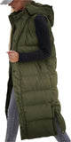 Women's Long Puffer Vest | Quilted Hood & Button Closure ❄️