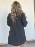 New Washed Denim Shirt Dress (Buy 2 Free Shipping)