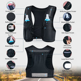 Lightweight Running Hydration Vest with 9 Pockets & Adjustable Fit