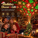 Christmas Projector Light, Plug and Play HD Christmas Projector