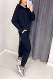 š„Women's casual diamond embellished hooded track suit