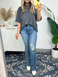Women's Raw Edge Boxy Tee (Buy 3 Free Shipping)