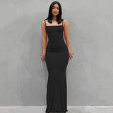 Women's Casual Lounge Long Slip Dress