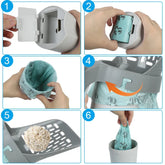Cat Litter Scoop with Built-In Waste Bin – Easy Sift & Bag Design