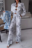 Women's Printed casual suit