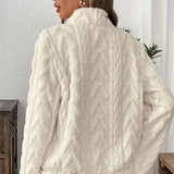 Half-Zip Fuzzy Sweatshirt ๐ | Cloud-Soft + Roomy Pockets โ Comfy Daily/Lounge