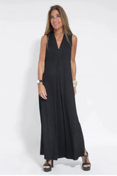 Elegant Long Dress + Matching Cardigan