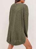 Women's Oversized Waffle Knit Top (Buy 2 Free Shipping)
