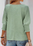 Women's Round Neck 3/4 Sleeve Basic T-Shirts (Buy 3 Free Shipping)
