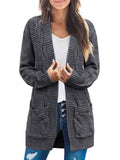 Women's Long Sleeve Cable Knit Cardigan Sweaters