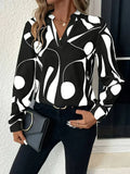 Elegant Printed Blouse for Women