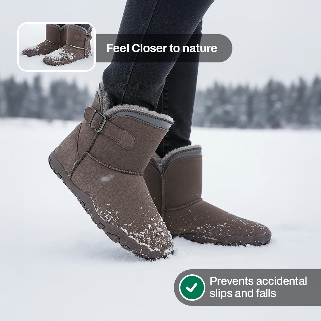 Non-slip & Waterproof Winter Barefoot Boots with Orthopedic Arch Support