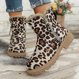 Women's Plush-Lined Ankle Martin Zipper Boots ( BUY 2 FREE SHIPPING )