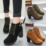 Women's Sole Chunky Heel Boots
