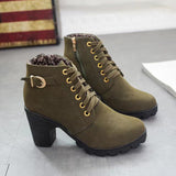 Women's Sole Chunky Heel Boots